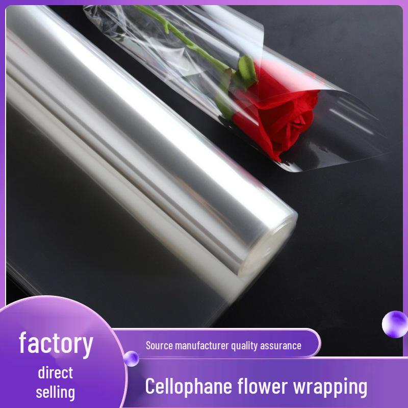 Waterproof Transparent Cellophane for Fresh Flower Bouquet Wrapping - Dustproof OPP Plastic Lining for DIY Packaging