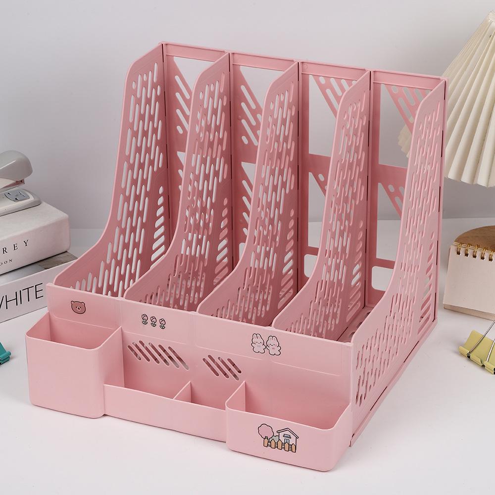 

Улучшенный настольный органайзер с четырьмя колонками и подставкой для ручек