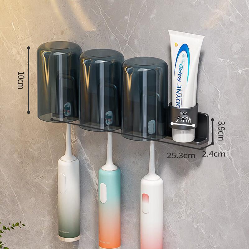 LIEI Toothbrush Holder with Storage