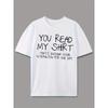 European Size Short-Sleeve T-Shirt Featuring Social Slogans Streetwear Design, Graffiti Letters, Suitable for Men Summer Wear