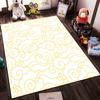 Golden Cloud Pattern Design Rug Non-slip rug suitable for living room and bedroom sofas
