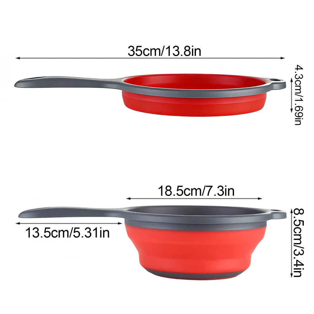 1pc Durable Folding Water Scoop Large Thickened Plastic With Long Handle For Kitchen & Bathroom Use Hair Washing