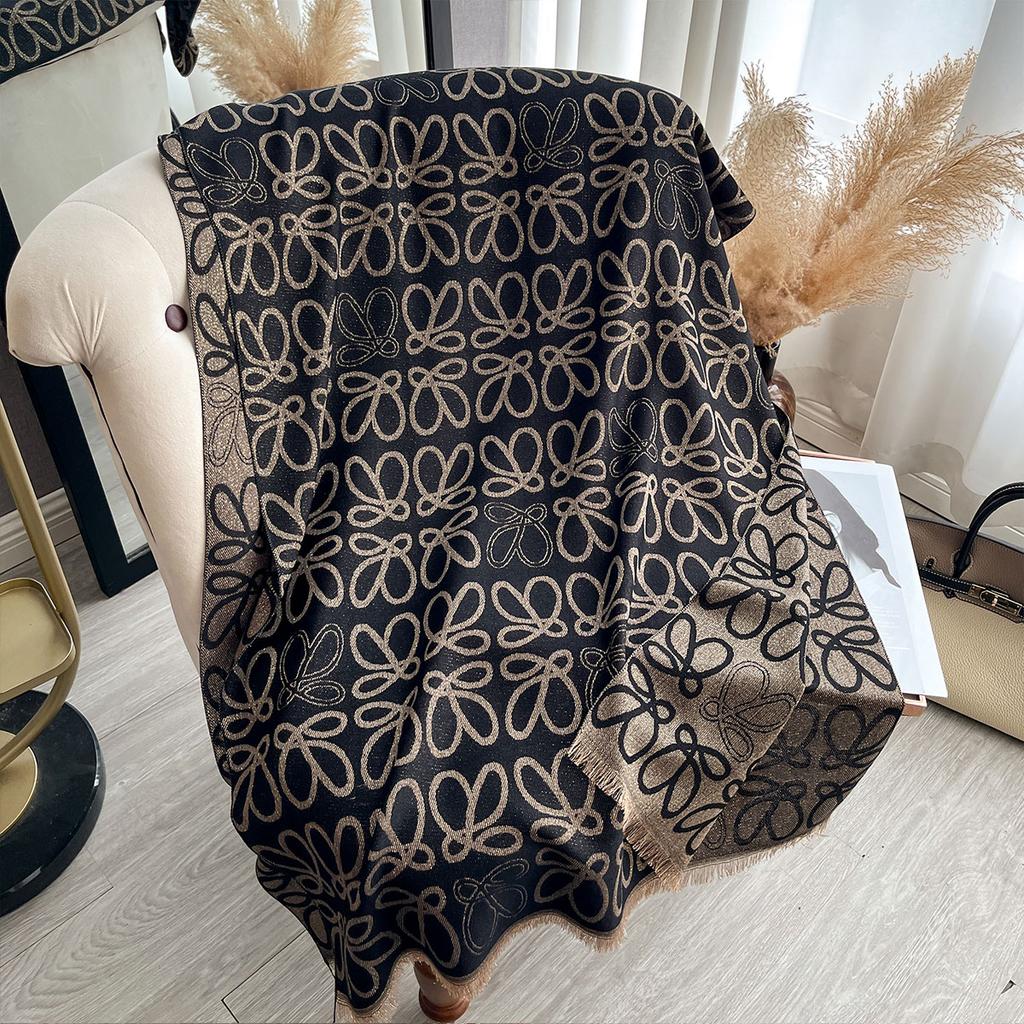 New Ladies Muslim Hijab Golden Thread long Scarf Spring and Autumn Sun Protection Scarf Camellia Shawl Foulard Wrap Headscarf