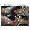AB12-Car Steering Wheel Button Cover Menu Control Switch A2185400162 For W204 W117 W218 W156 W246 A1725400262