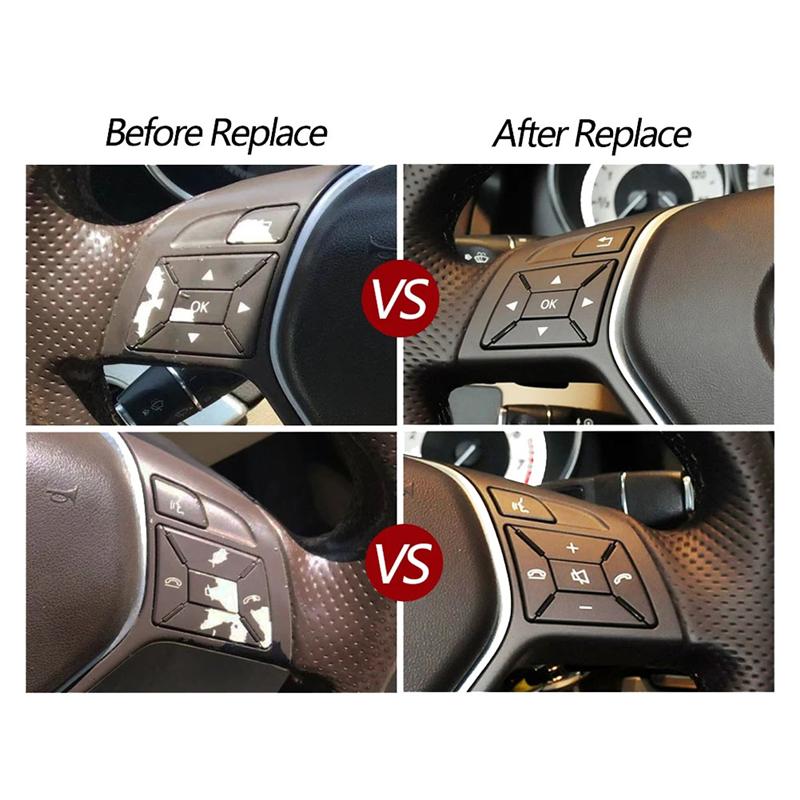 AB12-Car Steering Wheel Button Cover Menu Control Switch A2185400162 For W204 W117 W218 W156 W246 A1725400262