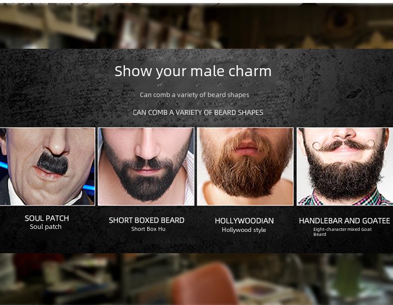 Tragbarer Retro-Klappkamm aus Edelstahl für Herren zum Friseur