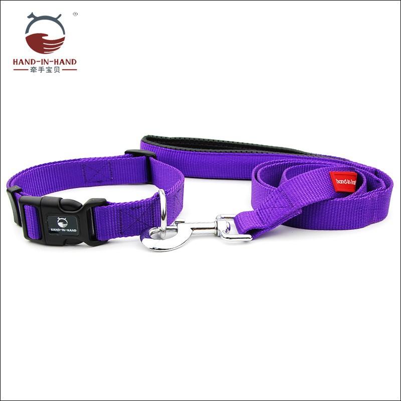Large Dog Reflective Nylon Collar Leash Set Adjustable Sizes L XL Heavy Duty Pet Walking Gear