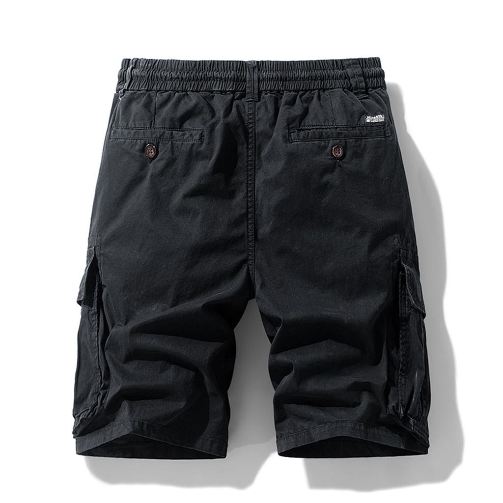 Men's Casual Color Outdoors Pocket Beach Work Trouser Cargo Shorts Pant