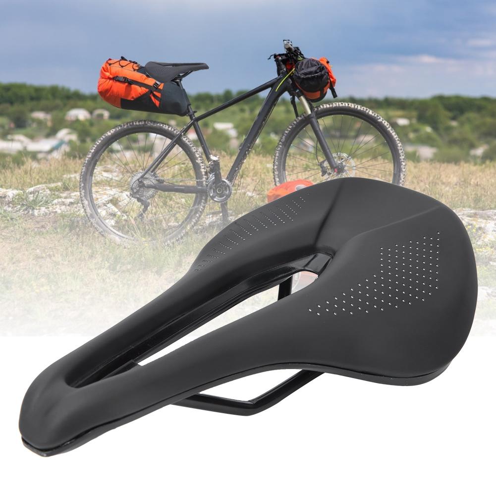 PU Black Road Mountain Bike Bicycle Soft Hollow Cycling Saddle Cushion Pad Seat