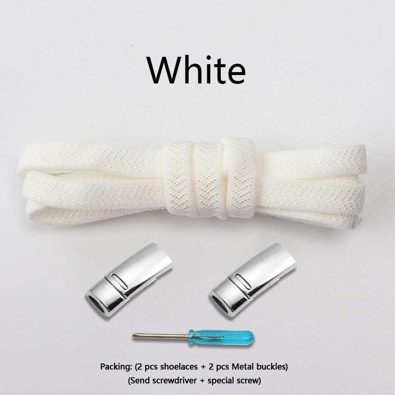 1Pair Magnetic Lock Shoelaces Without Ties Elastic Laces Sneakers No Tie Shoe Laces for Kids Adult Flat Shoelace Rubber Bands