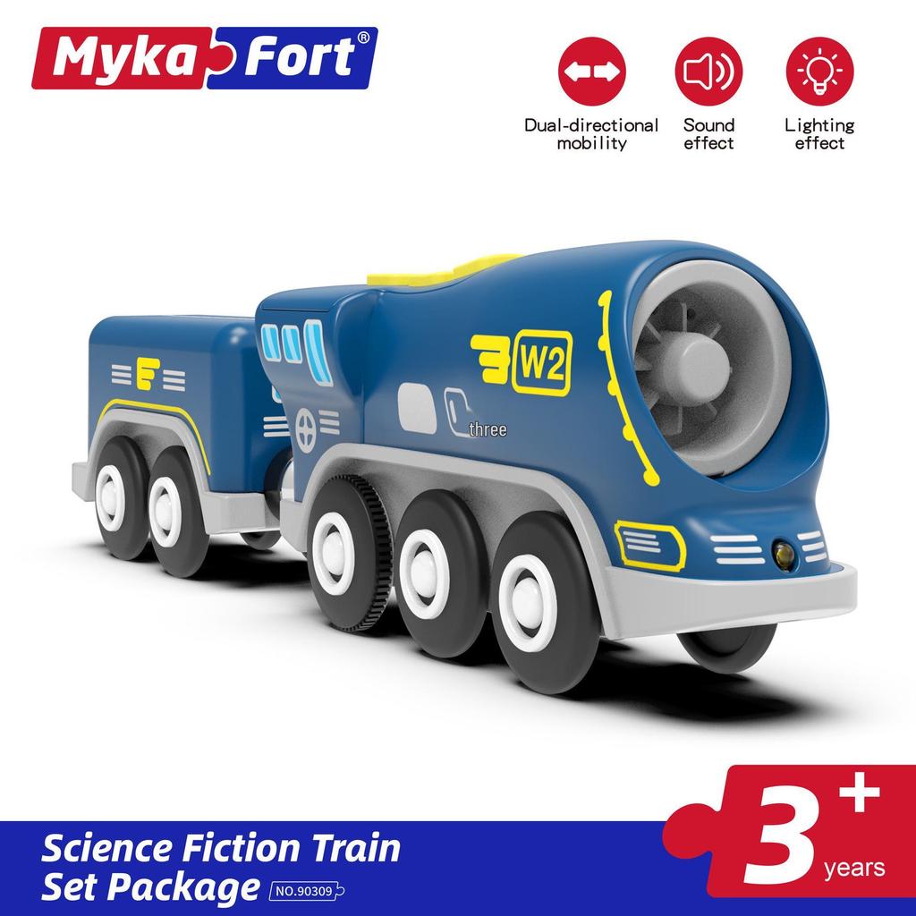 Magnetic Electric Train Engine Toy for Kids - Compatible with All Wooden Tracks