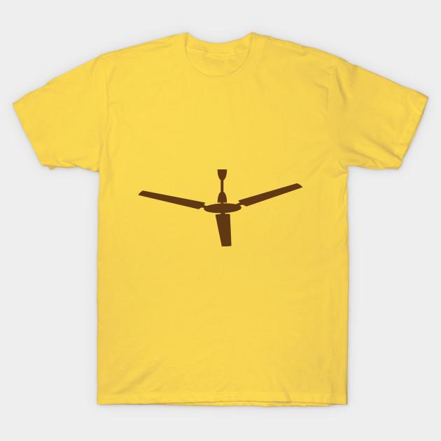 

Men Black Print T-shirt Ceiling Fan No-Cut Transfer Paper Print Cotton Tshirt 4XL