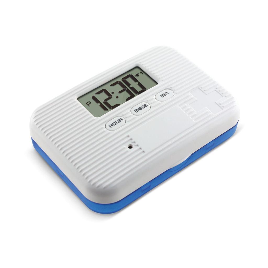Compact 6-Compartment Smart Pill Timer