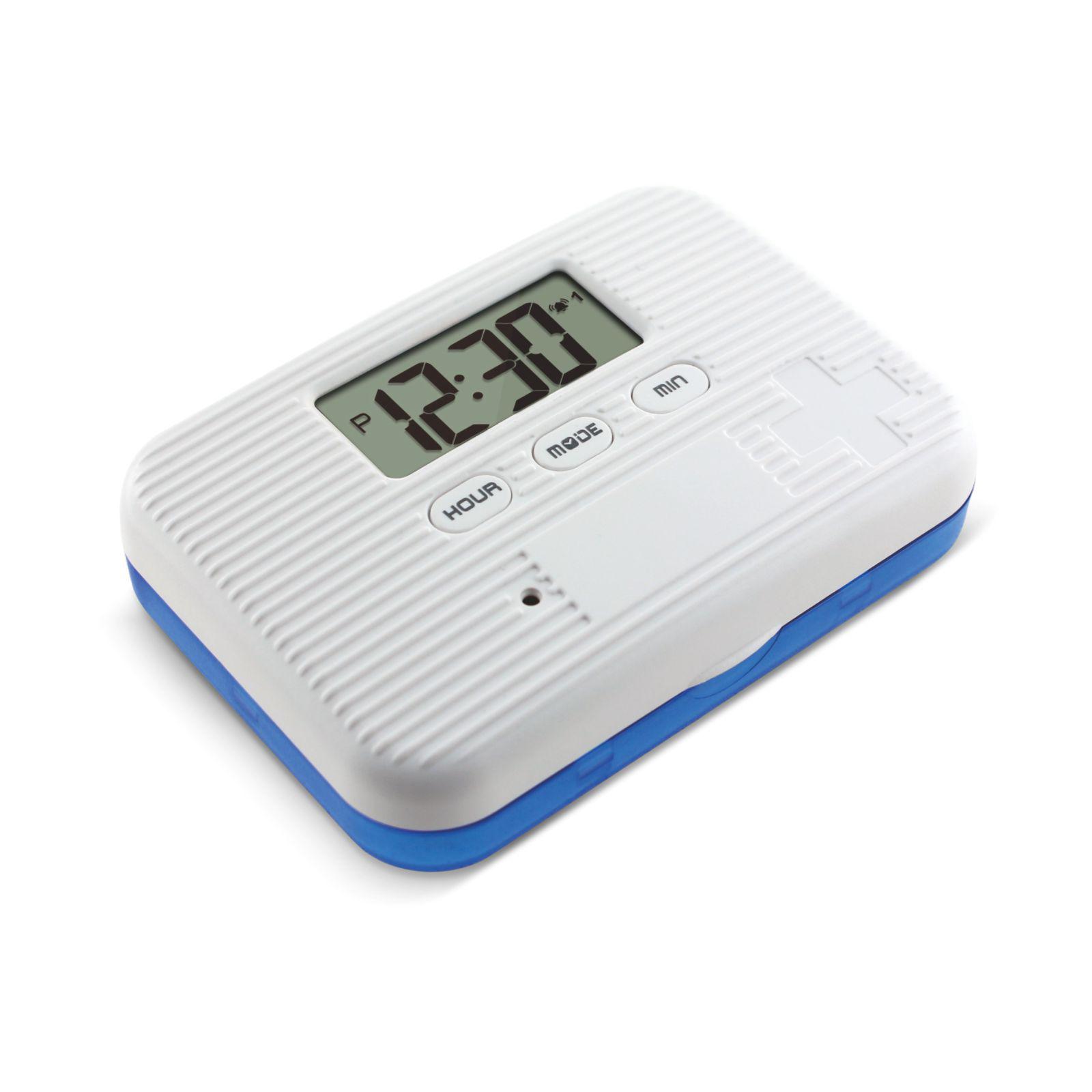 

Compact 6-Compartment Smart Pill Timer синій