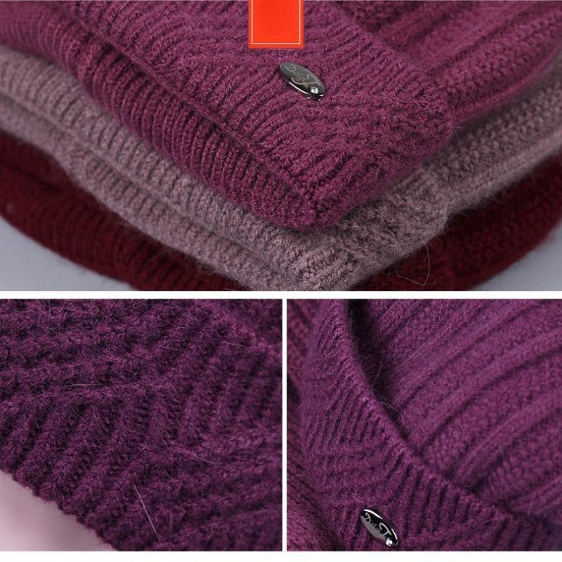 Nouă lână de iepure tricotată, plus pălărie din catifea, șapcă pentru femei, groasă, caldă, primăvară, toamnă, iarnă, epocă, elegantă, cadou de petrecere, șapcă în aer liber