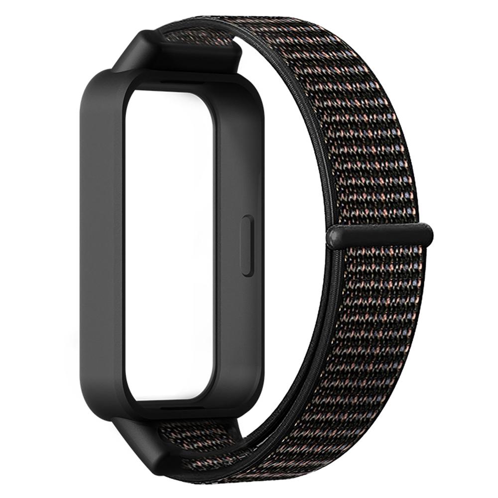 For Xiaomi Smart Band 9 Active/Redmi Band 3 Nylon Strap Magic Tape Design Watch Band