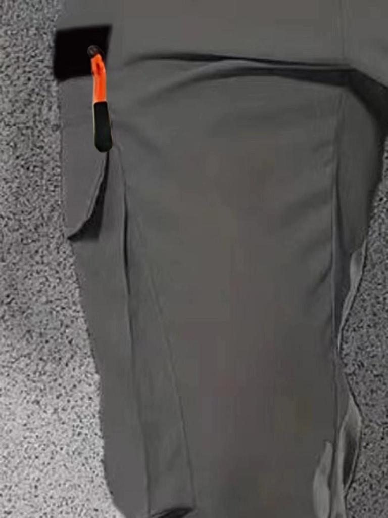 Pantaloni Casual da Uomo Multi-tasche - Taglia Standard, Senza Etichetta.