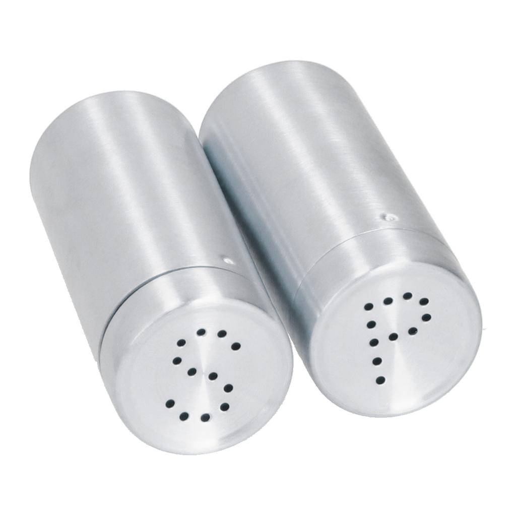 2pcs Spice Jar Stainless Steel Seasoning Bottle Salt and Pepper Shaker Kitchen Tool
