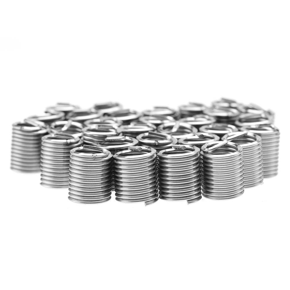 50pcs M10 Stainless Steel SS304 Coiled Wire Helical Screw Thread Inserts ((M10*1.5*2 D)
