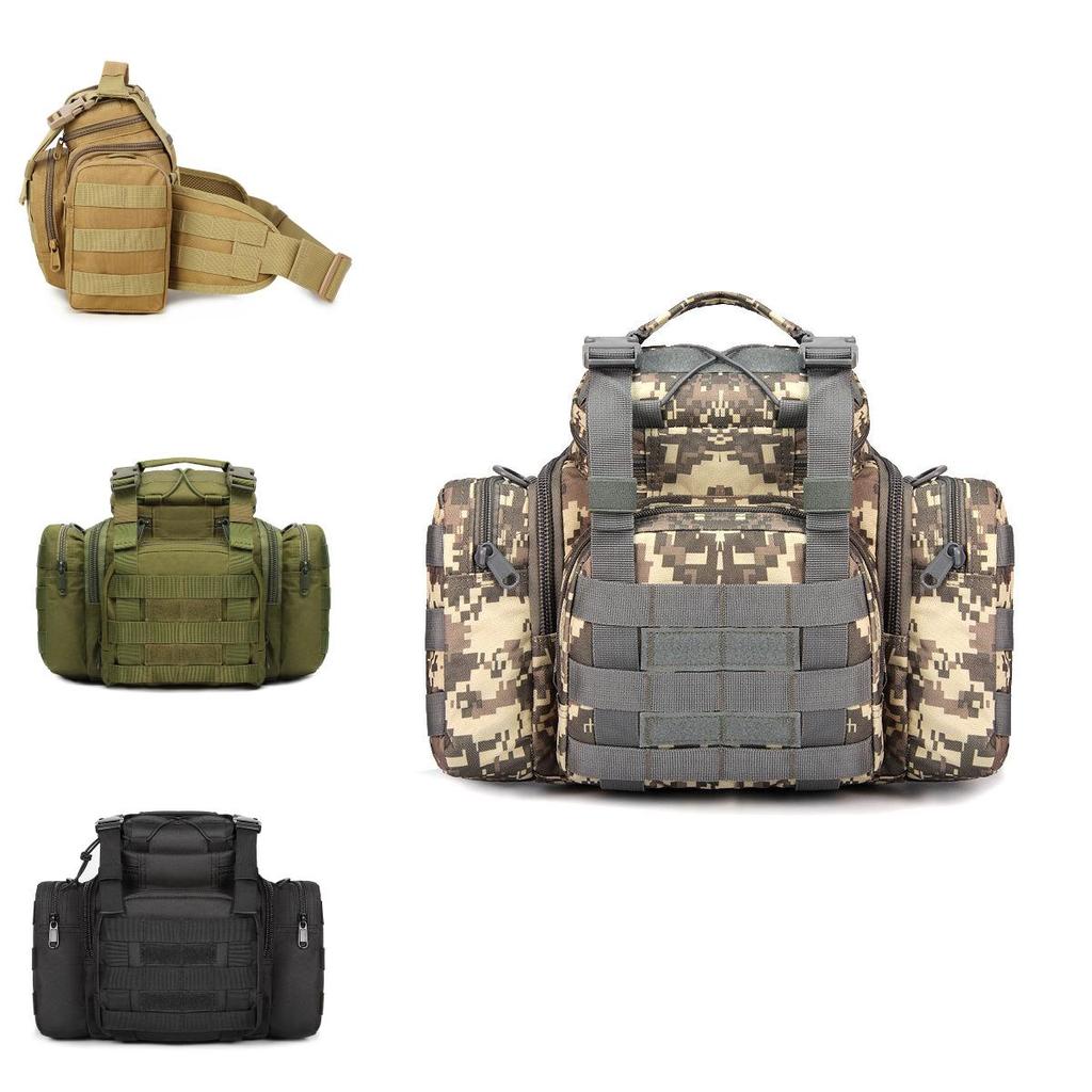 Outdoor Camera Waist Bag With Water Resistant Oxford Material For Fishing And Hiking