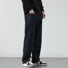 Autumn New Black Velvet Thickened Versatile Casual Pants Men's Loose Straight Trendy Brand Wide-leg Men's Pants Tide