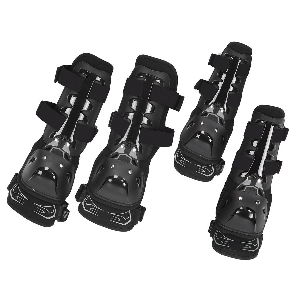 4Pcs Reflective Motorcycle Knee Elbow Guard Kit AntiFall Keep Warm Protective Pads