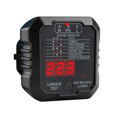 Plug Play LCD Digital Socket Detection Tester Tool Suitable For Home And Work Applications With Quick Circuit Analysis