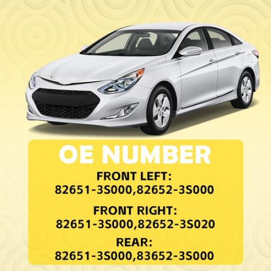 For 2011-2015 Sonata Hyundai Door Exterior Bars Handles Front Right Rear&Left 4X