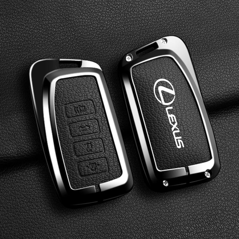 Leather Car Key Cover Case Shell for Lexus RX350 NX300 Es300h Rx450h GS300 GX470 IS250 ES350 LX570 GX460 Nx300h Is300h Keyring
