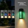 Waterproof Solar Wall Light Wireless Colorful Light Outdoor Working Light Ultra Bright Multifunctional Motion Sensor Wall Lamp