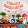 Farm Happy Birthday Banner - Kids Farmyard Birthday Party Decorations, Farm Animals Party Supplies, Happy Birthday Banner with Tractor, Farm Theme