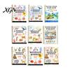 Creative Color Matching Practice Book Watercolor Coloring Book, Clean And Bright Patterns Design, Thick Art Supplies for Kids Painting Paper