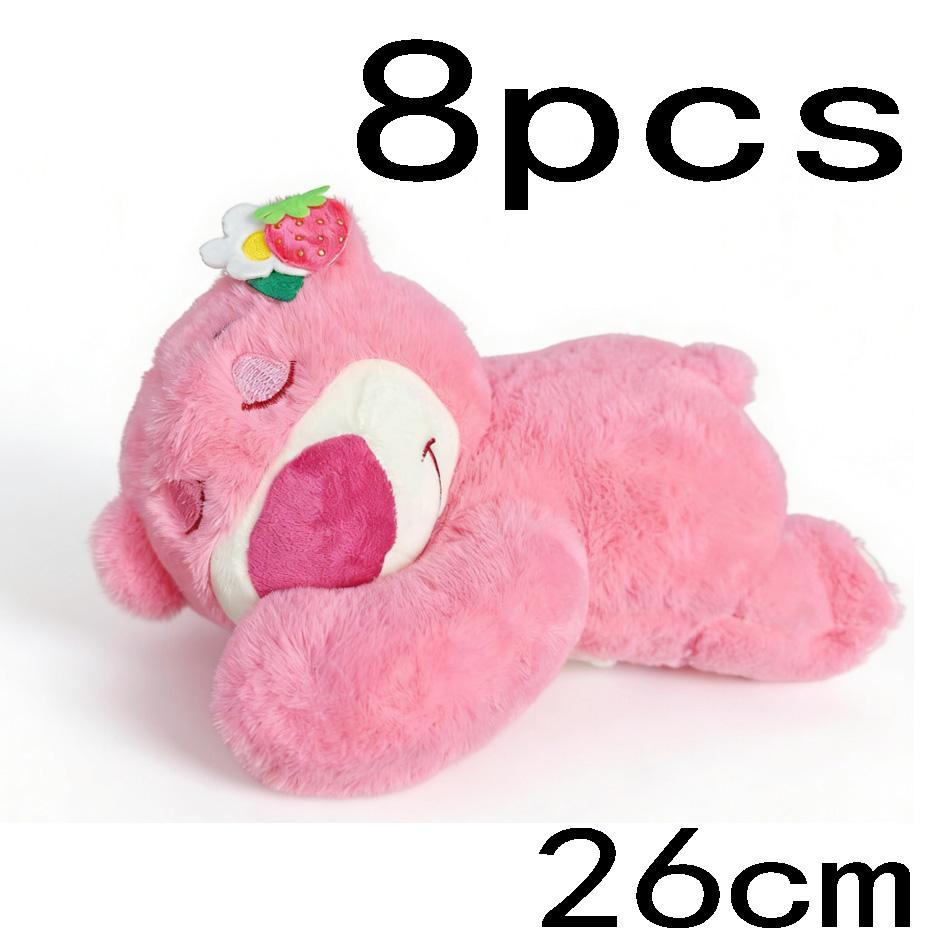Toy Story Lotso Cute Bear Strawberry Sofa Plush Pillow Stuffed Toys Children Girls Friends Festivals Birthday Gift