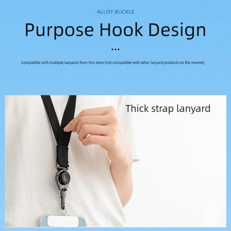 Braided Lanyard Cellphone Lanyard Strap with Tether Tabs Double Opening Buckle for Phone Neck Strap for Men and Women