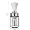 GIZMAC 2-in-1 Glass Oil Bottle, Soy Sauce Bottle, Vinegar Bottle, Oil Dispenser, Silicone Brush Head, Graduated Oil Pot, 135ml/150ml, Transparent, Dus