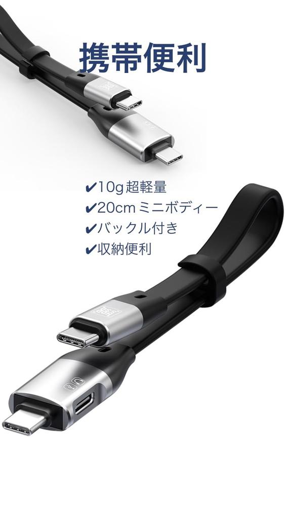 Cable de Audio OTG USB-C a USB-C WHQ [Lanzamiento 2025, Decodificador, Puerto de Expansión USB-C, Transferencia de Datos de Alta Velocidad a 10 Gbps] Carga Rápida PD 60W, HDDSSD,
