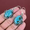 Tibetan Turquoise Earring Natural Gemstone Earrings 925 Sterling Silver Earring Handmade Jewelry Antique Earring Gifts For Mom Women Earring