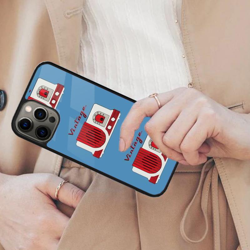 

RETRO VINTAGE RADIO Magnetic Phone Case For APPLE iPhone 17 Air 16 14 13 12 Pro Max 15 Plus Wireless Charge With MagSafe Cover iPhone 14