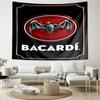 Bacardi Rum Bat Logo Tapestry Room Decoration Wall Hanging for Living Room Bedroom, dormitory, Birthday and Christmas gifts