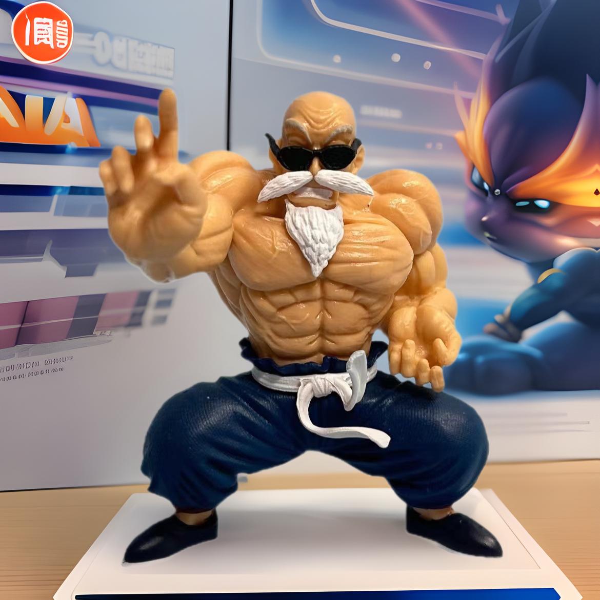 

Фигурка Мастера Роши из Dragon Ball - Украшение для рабочего стола в виде маслкара