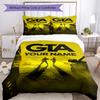 Gta Customize Text Duvet Cover Set Suitable for Study room Wrinkle Resistant Custom Room Decor Best for Christmas