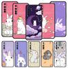 Cute Colorful Rabbit Phone Case For Realme 12 11 10 9 8 5G 7 6 GT5 GT3 GT2 Pro C21 C11 C25 C35 For Realme GT Neo 2 3 3T 5 Cover