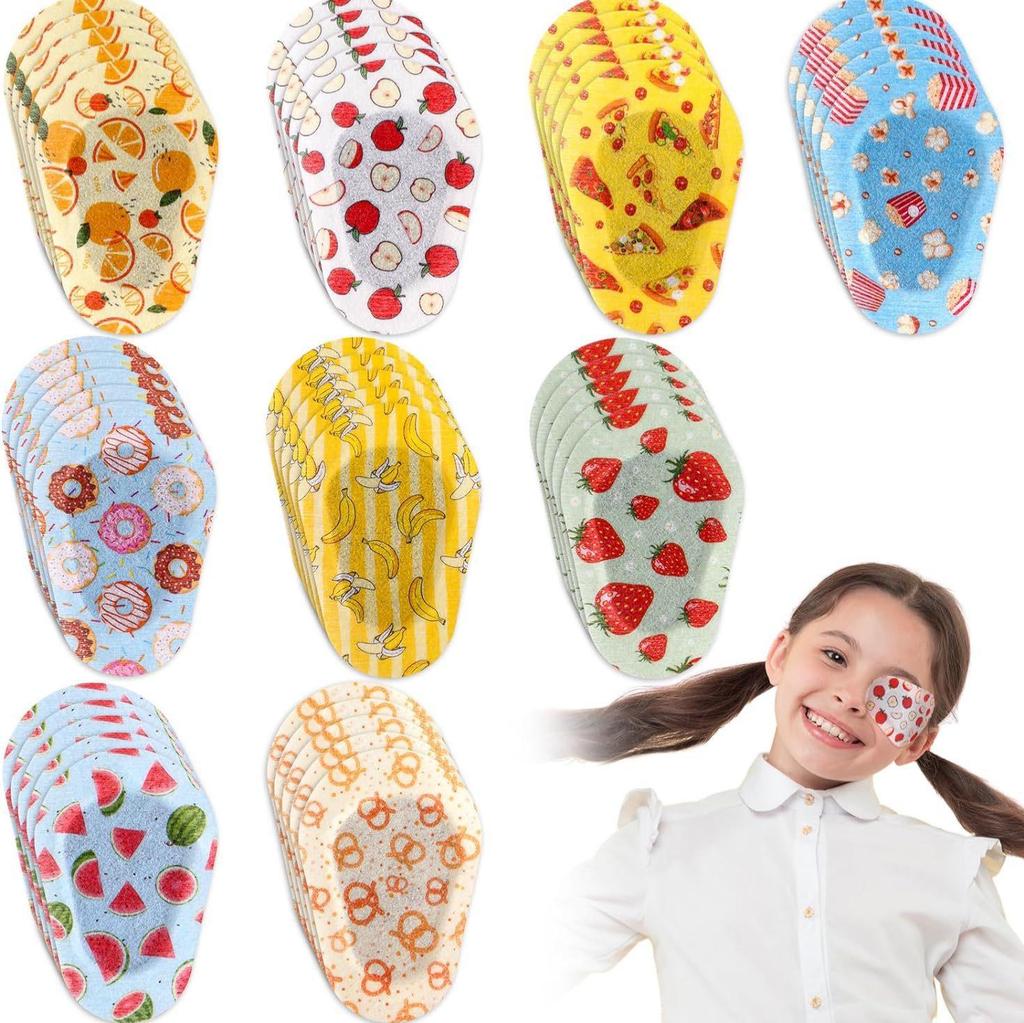 Uroczy Kreskówkowy Pełny Opatrunek na Oko na Ambliopię do Korekcji i Treningu Zeza