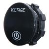 Motorcycle Car Volt Voltmeter 5V-48V Digital LED Display Voltage Meter Round Panel for Vehicle and Marine Use