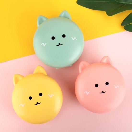 Cute Cat Portable Mini Pocket Fan Rechargeable LED Fill Light with Makeup Mirror