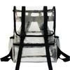 [YUYAKESHI] Transparent Daypack Backpack, Large Capacity, Waterproof, Perfect for Commuting, School, and Outdoor Activities, Buckle Closure, Unisex