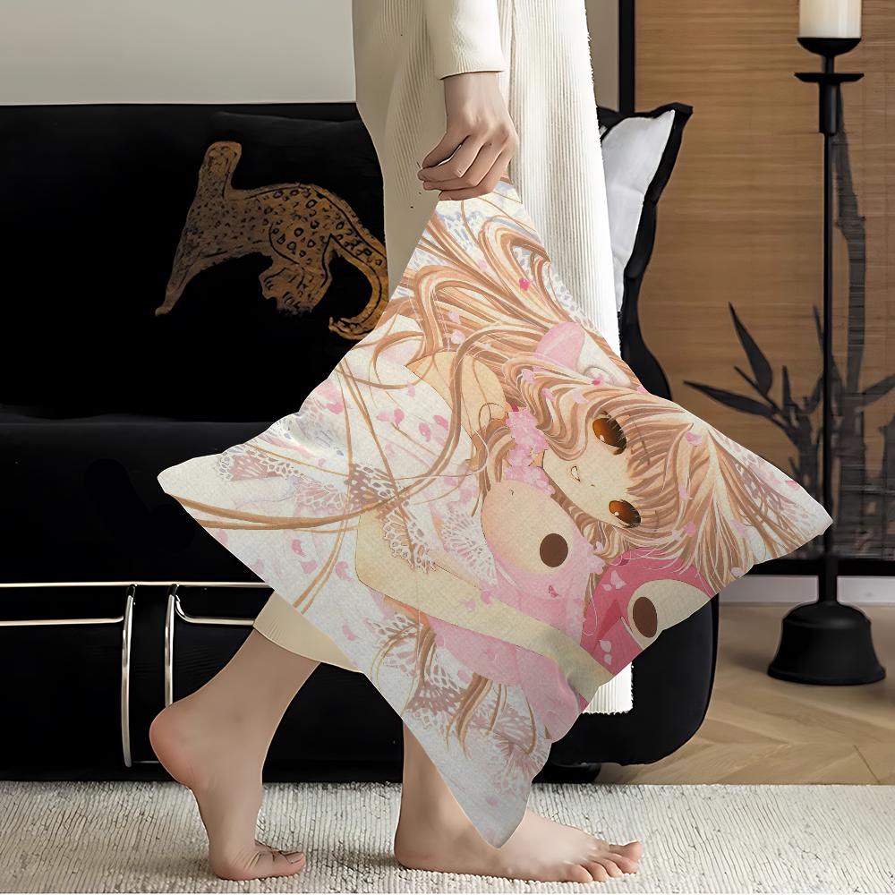 

Anime Chobits Maple Design Cushion Cover Happy Autumn Harvest decor Holiday Decorati Pillow Cover 16x16Inch