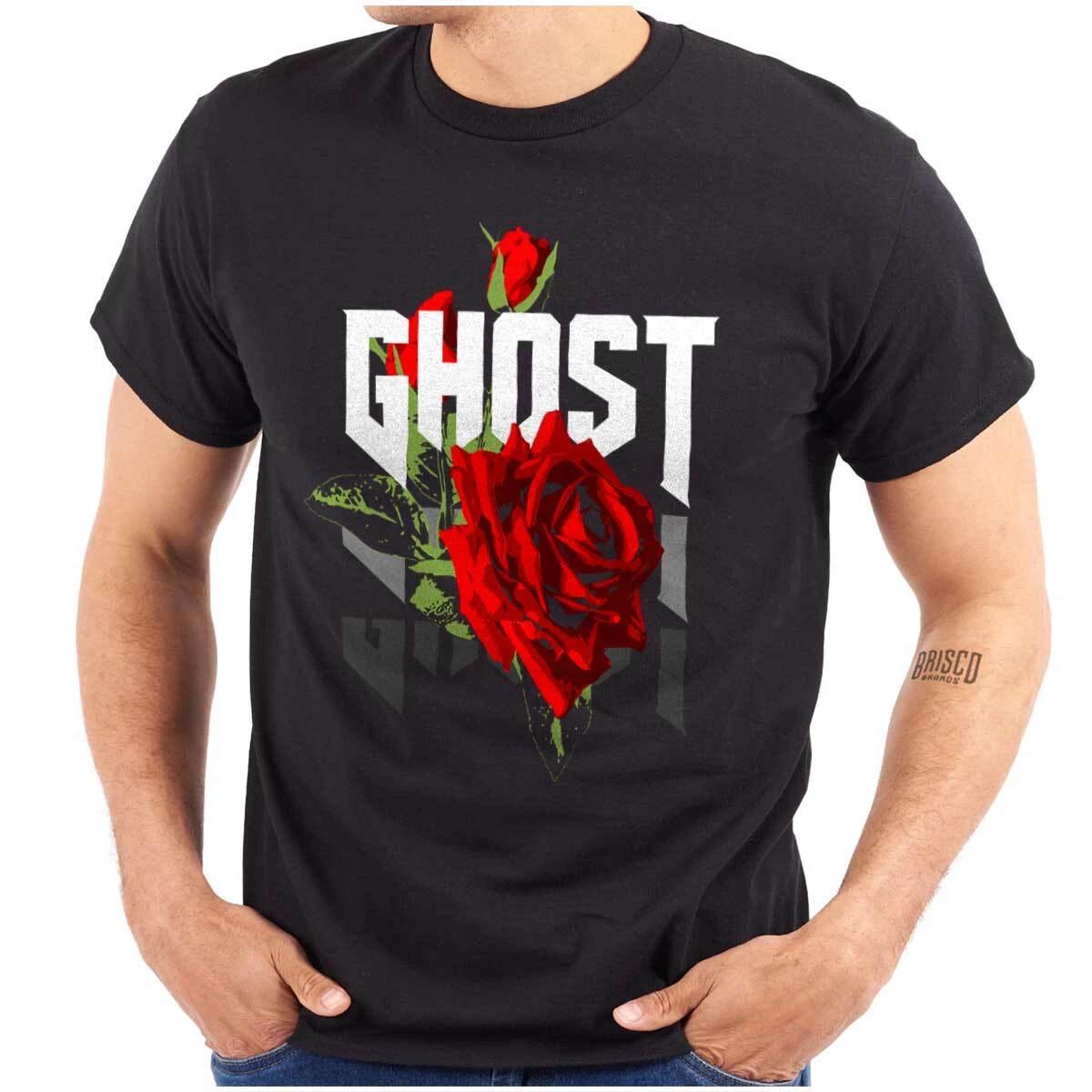 Cool Urban Streetwear Hip Hop Ghost Rose Womens or Mens Crewneck T Shirt Tee XXXXL