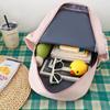 New Small Fresh and Cute Plaid Backpack Cartoon Bear Fashion Color Block Girl Backpack Junior High School Student School Bag