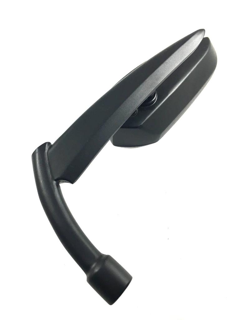 Harley Bullet Left and Right Silver Motorcycle Custom Dress Up Mirrors, Set, Plated, Black, Sportster, XL1200X, XL883L, XL1200N, etc., (Black)